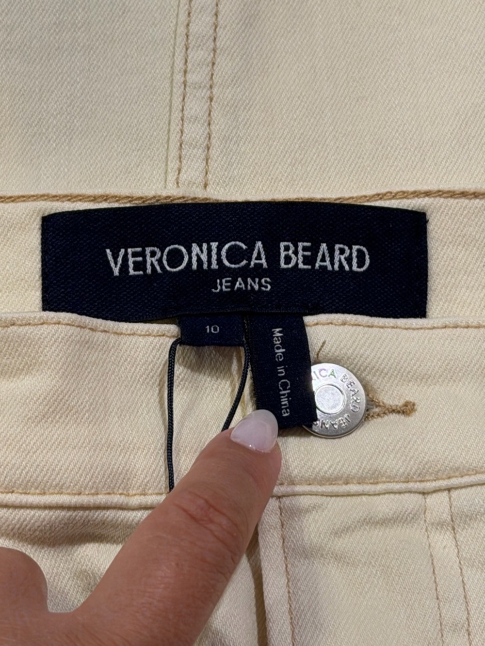 Veronica Beard NWT Size 10 Ecru Breves Midi Skirt Designer Luxury Brunch Chic - Picture 4 of 10